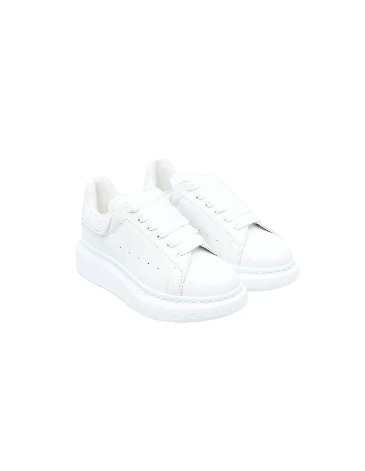 White glitter alexander mcqueen hot sale trainers